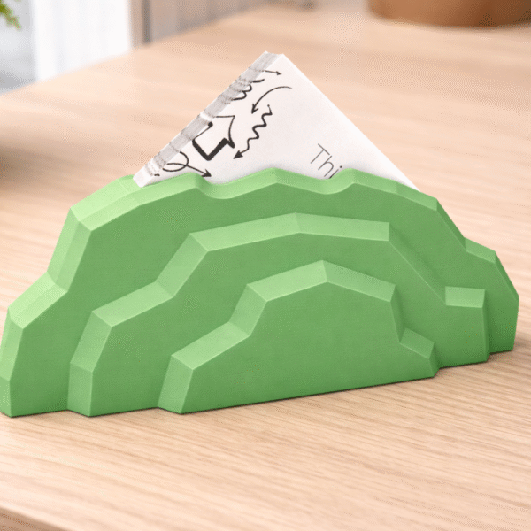 Mountain Business Card Holder, Office Desk Card Stand, Corporate Office Accessory, Reception Desk Display, Startup Workspace Decor, 3D Printed Card Holder