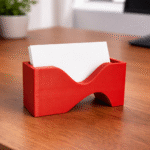 Solva Business Card Holder, 3D Printed Desk Card Stand, Office Table Card Organizer, Corporate Gifting, Professional Workspace Accessory, Startup, IT, Manufacturing, Real Estate, Finance, Education Use