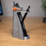 Marvel Avengers Stark Tower Pen Holder, 3D Printed Desk Organizer, Office Table Storage, Study Desk Pen Stand, Gift for Students, Engineers, IT Offices, Corporate Desk Use