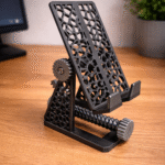 Adjustable Phone Stand, Mobile Holder for Desk, Office Table, Study Table, Kitchen, Bedroom, Video Calls, Online Classes, Reels Recording, Home Office, Corporate Gifting – 3D Printed Phone Stand