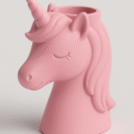 Unicorn Pen Holder, 3D Printed Desk Organizer, Kids Study Table Accessory, Office Desk Decor, School Stationery Holder, Home Workspace Storage, Gift for Children, Creative Desk Utility