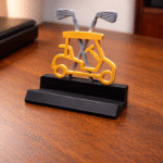 Golf Business Card Holder, 3D Printed Desk Card Stand, Office Desk Organizer, Corporate Gift, Professional Workspace Accessory, Reception Desk, Office Table, Executive Desk, Startup Office, IT Office, Sales Desk - Image 3