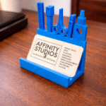 Nail Tech Form Business Card Holder, Salon Desk Organizer, Nail Studio Counter Display, Appointment Card Stand, Beauty Professional Workspace, 3D Printed Gift