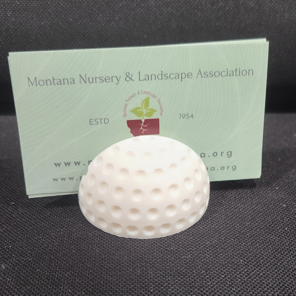 Golf Ball Business Card Holder, Office Desk Organizer, Visiting Card Stand, Corporate Desk Accessory, Golf Lover Gift, Executive Table Decor, Reception Desk Use, Office Use, Home Office, 3D Printed