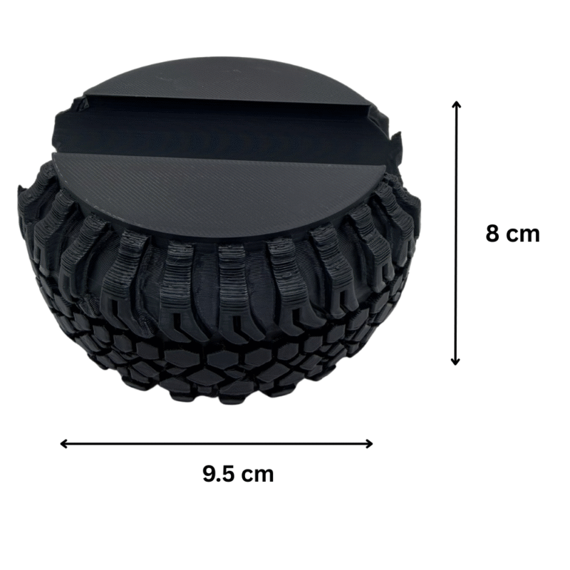 Rugged Tire Business Card Holder, Phone Stand, Desk Organizer, Office Desk Accessory, Automobile Gift, Corporate Gift, Promotional Gift, Industrial Gift, Car Lover Gift, Engineer Gift, Garage Desk Decor, Workshop Desk Stand, Reception Desk Holder, 3D Printed Desk Stand - Image 2