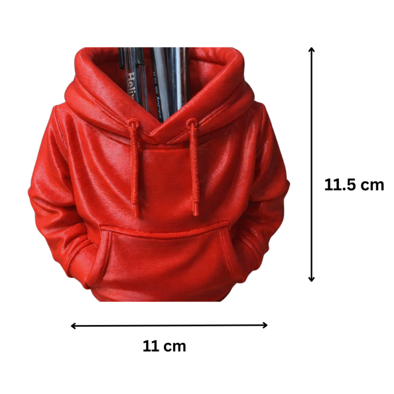 Drawstring Hoodie Style Multipurpose Pen Holder, Desk Organizer, Mini Plant Pot, Stationery Stand, Office Table Decor, Corporate Gift, Educational Gift, 3D Printed Utility Holder for Office, School, College, IT Industry, Manufacturing, Startup, Clothing Brand, Sports Club - Image 2