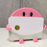 Cute Sitting Card Holder, Desk Card Stand, Business Card Holder, Visiting Card Holder, Office Desk Decor, Study Table Accessory, Home Office Organizer, Corporate Gift, Personalized Desk Gift, 3D Printed Card Holder