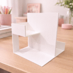 Display Shelf Organizer, 3D Printed Storage Rack, Desk Organizer, Office Display Shelf, Retail Counter Display, Home Decor Shelf, Showroom Product Stand, Corporate Office Utility, Study Table Organizer - Image 4