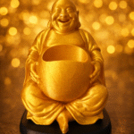 Happy Buddha Desk Buddy Pen Holder, Office Desk Organizer, Meditation Decor, Study Table Accessory, Corporate Gift, Home Office Decor, Spiritual Desk Showpiece, 3D Printed Pen Stand - Image 3