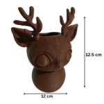Christmas Reindeer Desk Small Planter, Pen Holder, Mobile Stand, Office Desk Organizer, Home Decor, Corporate Gift, Festive Table Decor, 3D Printed - Image 2