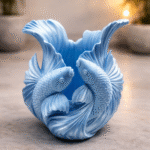 Sculpture Koi Fish Pen Holder Desk Organizer, Office Table Stationery Stand, Study Table Caddy, Home Decor Organizer, Corporate Office, IT Office, School, College, Reception, Gift Item, 3D Printed - Image 3