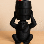 Cool Gorilla Desk Organizer, 3D Printed Table Organizer for Office Desk, Study Table, Home Workspace, Pen Stand, Stationery Holder, Mobile Stand, Gift for Office, School, College, Corporate, Home Use