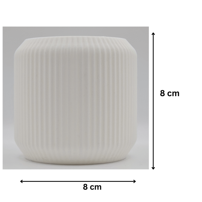 Pen Holder Modern Ribbed Design, Desk Organizer, Office Stationery Stand, Study Table Pen Stand, Corporate Gift, Employee Joining Gift, Promotional Business Gift, IT Company Gift, 3D Printed Desk Accessory - Image 2