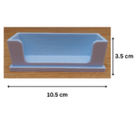 Simple Business Card Holder, Stylish Card Holder Container, 3D Printed Business Card Stand, Office Desk Card Organizer, Corporate Gift, Professional Desk Accessory, Visiting Card Holder for Office, Industry Gift Item - Image 2