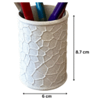 Voronoi 3D Printed Pencil Pen Holder, Desk Organizer for Office, Corporate Gift, Industrial Use, Study Table, School, College, Engineer, Architect, Doctor, Teacher, Home, Workspace - Image 2