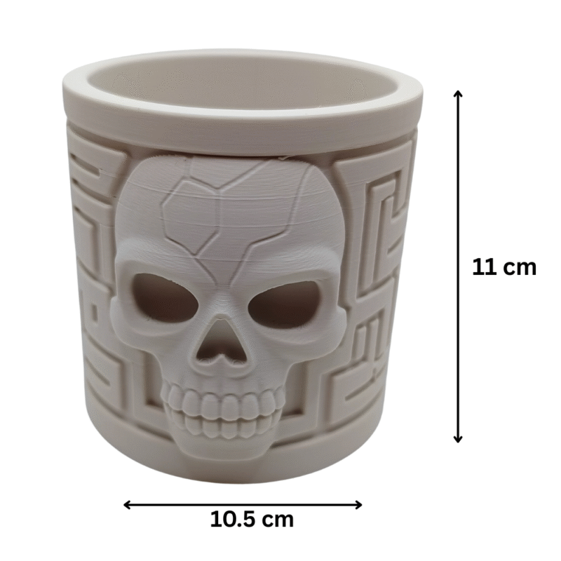 Bone Crown – Skull of the Night Planter, 3D Printed Gothic Succulent Pot, Halloween Decor, Fantasy Home Decor, Desk Planter, Gaming Room Decor, Horror Gift, Dark Art Showpiece - Image 3