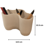 Modern 3D Printed Pen Holder for Office Desk, Corporate Gifting, Industrial Workstations, Study Table, School, College, Engineers, Doctors, Home Office, Reception, Conference Room, Front Desk, Creative Workspace, Executive Table, Writing Desk, Computer Table - Image 2