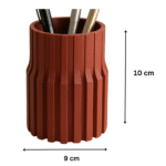 Modern Ribbed Pen Holder – 3D Printed Desk Organizer for Office, Study Table, Home Office, Corporate Desk, Workstation, School, College, Architects, Engineers, Designers, Teachers, Students - Image 2