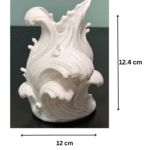 Beach Waves Inspired Flower Vase Pen Holder for Office Desk, Home Décor, Corporate Gift, Study Table Organizer, Reception Display, Hotel Table, 3D Printed Designer Holder - Image 2