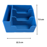Gridfinity Tiered Business Card & Pen Holder – 3D Printed Office Desk Organizer, Corporate Gift, Office Utility, Reception Desk, Sales Desk, HR Desk, Workstation, Startup, Manufacturing, IT, Banking, Real Estate - Image 2