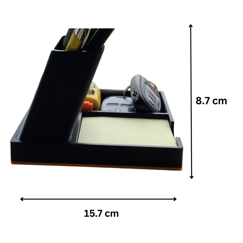 3D Printed Desk Organizer for Office, Home, Workshop, Study Table, School, College, Engineering Desk, Electronics Lab, Corporate Desk, Industrial Office, Pencil Holder, Stationery Stand, Mobile Holder, Note Holder, Accessory Organizer - Image 2