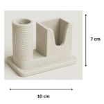 3D Printed Pen Holder, Card Holder, Visiting Card Stand, Office Desk Organizer, Corporate Gift, Employee Gift, Promotional Gift, Home Office Accessories, Industrial Desk Utility - Image 2