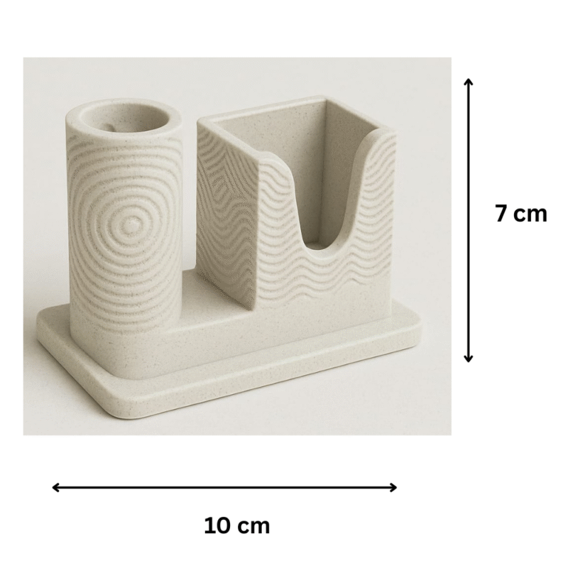 3D Printed Pen Holder, Card Holder, Visiting Card Stand, Office Desk Organizer, Corporate Gift, Employee Gift, Promotional Gift, Home Office Accessories, Industrial Desk Utility - Image 2