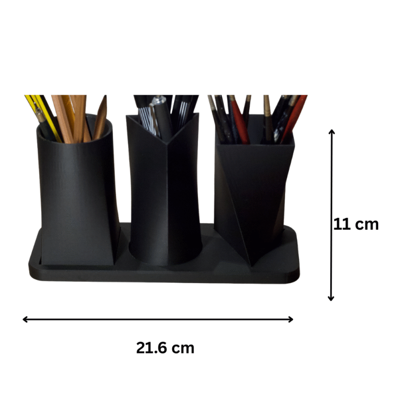 3D Printed Shaped Pots Pen Holder for Office Desk, Factory Workstation, School, Home, Industrial Table, Study Table, Creative Studio, Workshop, Corporate Desk, Gift Item - Image 2