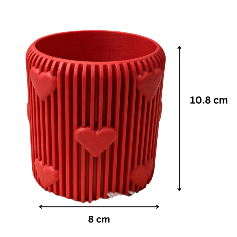 Loving Lines 3D Printed Pen Holder, Desk Organizer, Office Table Stand, Home Study Holder, Gift for Students, Engineers, Teachers, Architects, Doctors, Corporate Desk Accessory - Image 2