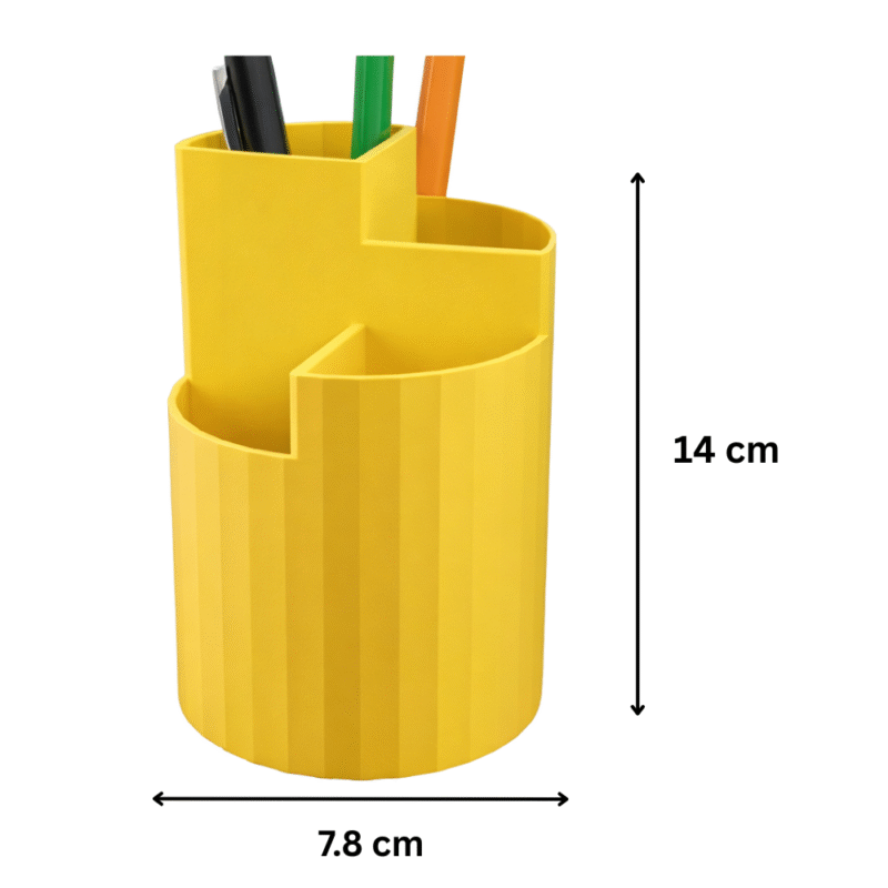 Quarter Grid Storage Tube & Pen Holder | 3D Printed Desk Organizer, Office Stationery Stand, Workshop Tool Holder, School Supply Storage, Table Organizer, Home & Industrial Use - Image 2