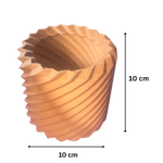 Modern Twisted Ribbed Pen Pencil Brush Holder for Employee Joining Gift, Corporate Welcome Kit, Office Desk Organizer, Promotional Business Gift, IT Company Gifting, Study Table Organizer – 3D Printed - Image 2