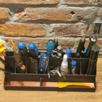 H2D Sized Tool Organiser, Desk Tool Holder, Miniature Painting Tool Stand, Workshop Tool Storage, Hobby Craft Organizer, Electronics Repair Tool Holder, 3D Printed Tool Organiser