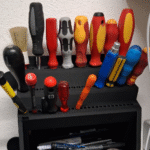 3D Printed Tool & Screwdriver Organizer, Workshop Desk Organizer, Garage Tool Holder, Electronics Repair Stand, Office Utility Organizer, Industrial Maintenance Accessory, Home DIY Tool Stand - Image 3