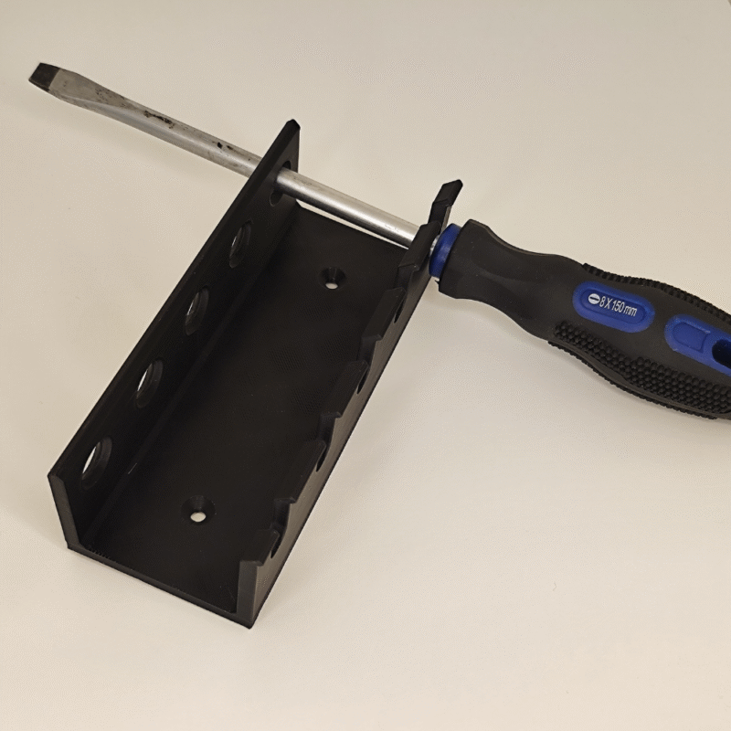 Screwdriver Organizer Wall Mount Large, Tool Storage Holder, Workshop Tool Organizer, Garage Wall Mount Rack, Electrical Repair Tool Stand, Industrial Maintenance Organizer, 3D Printed Tool Holder - Image 3