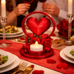 3D Printed Heart Tea Light Holder, Romantic Home Decor, Diwali Decoration, Valentine Gift, Wedding Table Decor, Festival Candle Holder, Bedroom Living Room Decoration - Image 3