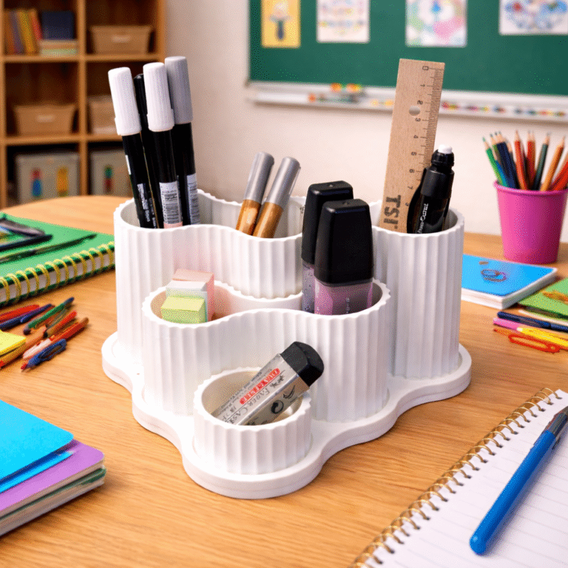 Pen Organizer for Office Desk, Home Study Table, School Stationery Storage, Workspace Accessories, 3D Printed Desk Organizer - Image 4