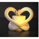 Infinite Love 3D Printed Candle Holder, Valentine Gift, Romantic Home Decor, Couple Gift, Anniversary Gift, Wedding Gift, Bedroom Decor, Living Room Decor, Table Decor, Proposal Gift, Love Theme Decor - Image 3