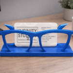 Glasses Form Business Card Holder, 3D Printed Desk Organizer, Office Table Card Stand, Reception Desk Accessory, Corporate Desk Decor, Professional Office Gift, Startup Office Utility, Home Office Desk Holder