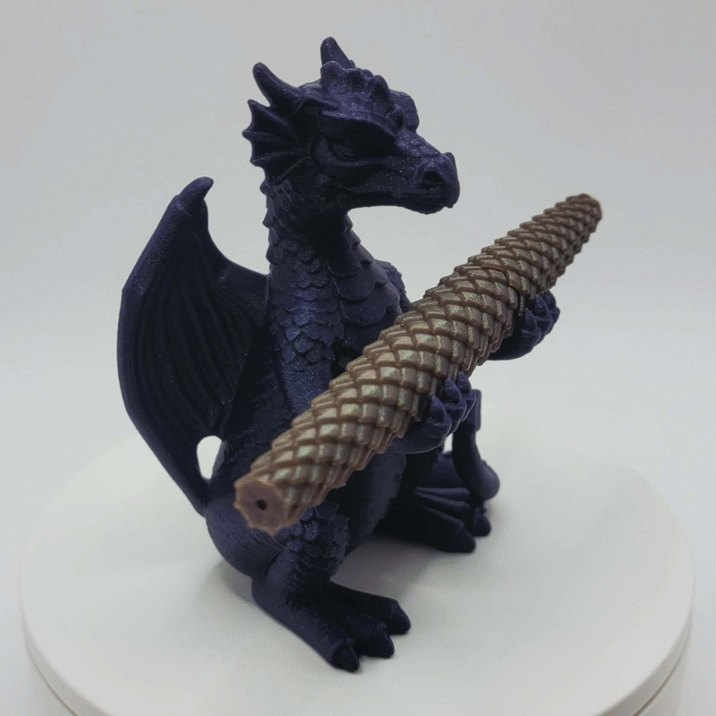 Dragon Pen Holder, 3D Printed Desk Organizer, Office Desk Decor, Study Table Pen Stand, Home Office Accessories, Gift for Students, Gift for Teachers, Corporate Desk Gift, Fantasy Desk Decor - Image 3