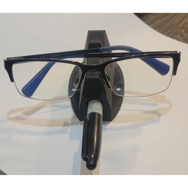 Desktop Glasses Stand and Pen Holder, 3D Printed Desk Organizer, Spectacle Holder, Pen Stand, Office Desk Accessory, Study Table Organizer, Home Office Decor, Corporate Desk Gift, Executive Table Utility - Image 3
