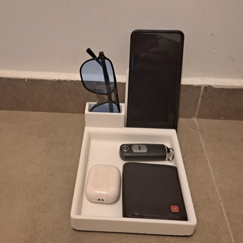 3D Printed Phone Wallet Holder, Pocket Dump Tray, Desk Organizer for Home, Office, Car, Bedside, Entryway, Study Table, Gifting, Personal Use - Image 3