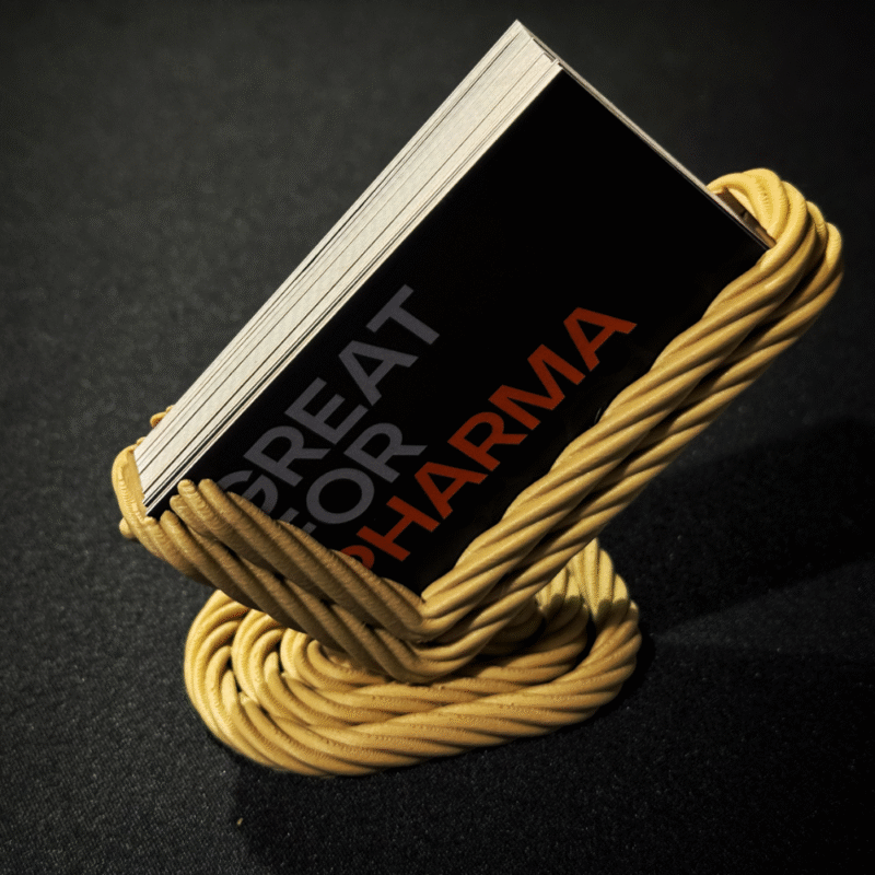 Business Card Holder Rope Design, 3D Printed Desk Card Stand, Office Table Organizer, Corporate Desk Accessory, Professional Visiting Card Holder - Image 4