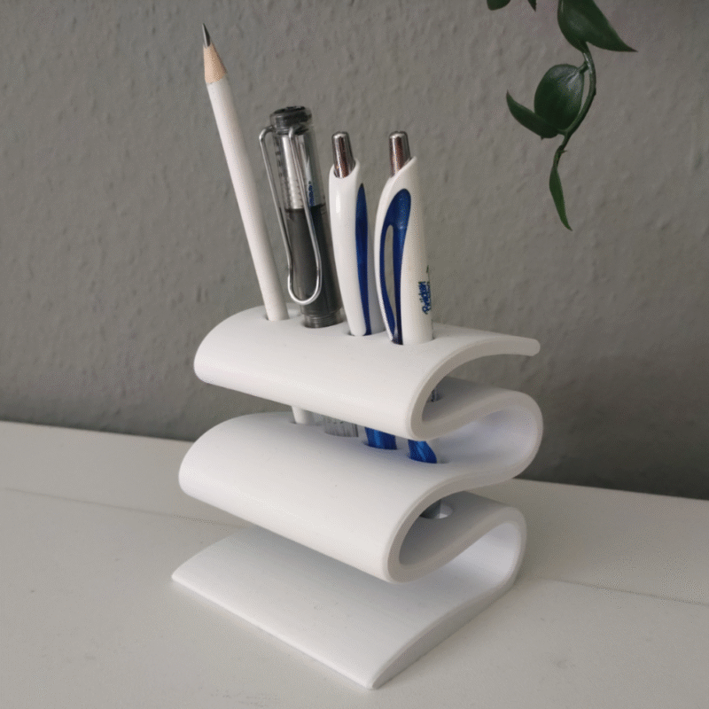 Simple Modern 3D Printed Pen Holder for Office Desk, Study Table, Home Workspace, Corporate Office, School, College, Gift Item - Image 4