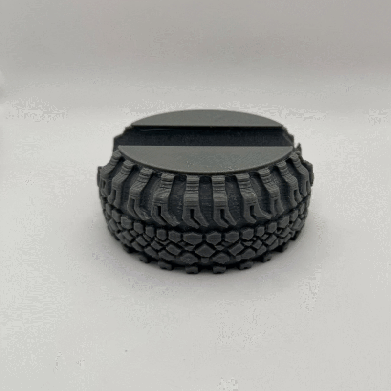 Rugged Tire Business Card Holder, Phone Stand, Desk Organizer, Office Desk Accessory, Automobile Gift, Corporate Gift, Promotional Gift, Industrial Gift, Car Lover Gift, Engineer Gift, Garage Desk Decor, Workshop Desk Stand, Reception Desk Holder, 3D Printed Desk Stand - Image 3