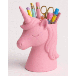 Unicorn Pen Holder, 3D Printed Desk Organizer, Kids Study Table Accessory, Office Desk Decor, School Stationery Holder, Home Workspace Storage, Gift for Children, Creative Desk Utility - Image 3