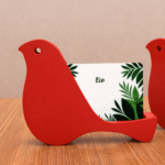 Birdie Business Card Holder, 3D Printed Office Desk Organizer, Visiting Card Stand for Office Desk, Reception Counter, Home Office, Corporate Desk, Startup Workspace, Gift for Professionals