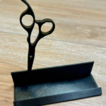 Hair Salon Barber Business Card Holder, Salon Reception Desk Card Stand, Barber Shop Counter Display, Hairstylist Visiting Card Holder, Grooming Studio Desk Organizer, 3D Printed Card Holder - Image 3
