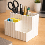 Desk Organizer Pen Holder, Office Desk Storage, Study Table Organizer, Pen Stand, Workspace Accessories, Home Office Decor, Corporate Desk Gift, 3D Printed Desk Organizer