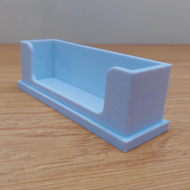 Simple Business Card Holder, Stylish Card Holder Container, 3D Printed Business Card Stand, Office Desk Card Organizer, Corporate Gift, Professional Desk Accessory, Visiting Card Holder for Office, Industry Gift Item - Image 3