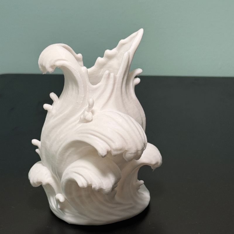 Beach Waves Inspired Flower Vase Pen Holder for Office Desk, Home Décor, Corporate Gift, Study Table Organizer, Reception Display, Hotel Table, 3D Printed Designer Holder - Image 3